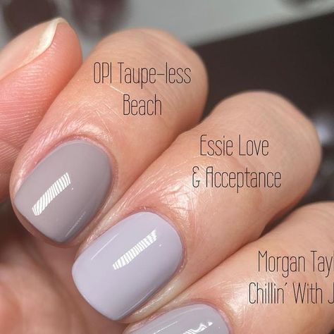 Opi Taupe Less Beach, Nail Colors For Pale Skin, Grey Nail Polish, Mauve Nails, Fab Nails, Gray Nails, Color Nails, Nails Diy, Gray Tones