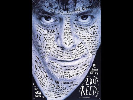 Stefan Sagmeister Typographic Illustration, Sagmeister And Walsh, Stefan Sagmeister, Portrait Artists, Cd Cover Design, Lou Reed, Lp Cover, Gcse Art, Foto Art