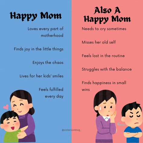 There’s a common picture of a "happy mom" always smiling, always on top of everything, loving every part of motherhood with joy in every moment. And yes, that’s true. A happy mom does find joy in the little things, like the sound of her kids' laughter or the warmth of their hugs. She lives for those precious smiles, cherishing each milestone, and often feels fulfilled by the love she pours into her children. But there’s also another side to being a happy mom, one that’s just as real and just... Embrace The Chaos, True Happiness, Always Smile, Feeling Lost, Happy Mom, Life Balance, Kids Safe, Finding Joy, Little Things