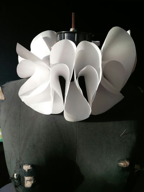 This collar is made of A4 paper.  Soon I will post a video. Diy Ruffle, Clown Costume, Ruffle Collar, A4 Paper, Diy Costumes, Paper Lamp, A Video, Halloween Costume, Novelty Lamp