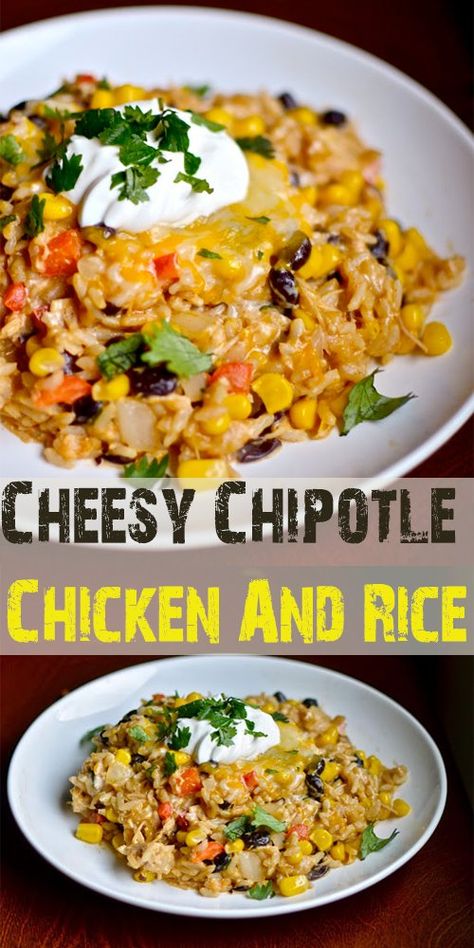 Cheesy Chipotle Chicken And Rice – DELICIOUSLY COOKING Chipotle Chicken And Rice, Crockpot Chicken Tacos Recipes, Chicken And Rice Crockpot, Chicken Rice Bake, Slow Cooker Chicken Wings, Crockpot Chicken Pot Pie, Shredded Chicken Crockpot, Chicken Crockpot Recipes Healthy, Chicken Tacos Easy