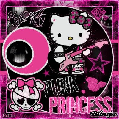 Hello Kitty Punk Hello Kitty, Gangsta Hello Kitty, Hello Kitty Painting, Kitty Painting, Kitty Nails, Hello Kitty Nails, Hello Kitty Pink, Kitty Wallpaper, Hello Kitty Wallpaper