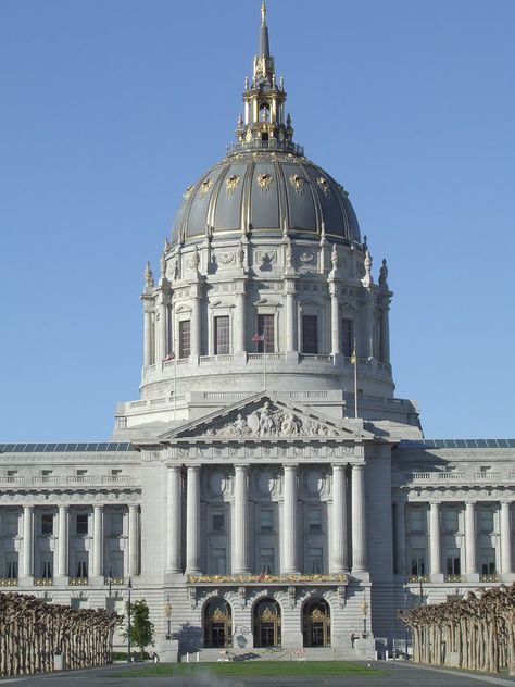 Goth Architecture, Neoclassical Architecture, San Francisco City Hall, San Francisco City, Architecture Drawing Art, Baroque Architecture, Classic Architecture, The Bay Area, Classical Architecture