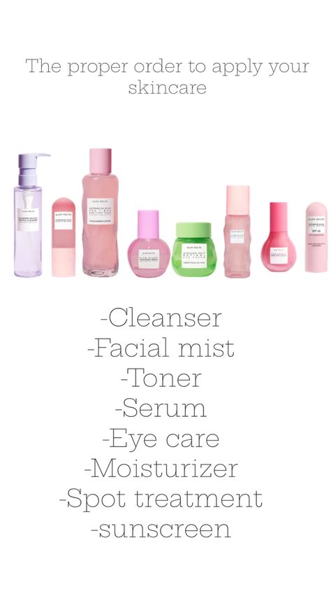 How To Do Ur Skincare In Order, What Order To Apply Skincare, Skincare In Order, Celebrity Skin Care, Lip Scrub Diy, Diy Scrub, Skin Care Order, Makeup Guide, Diy Skincare