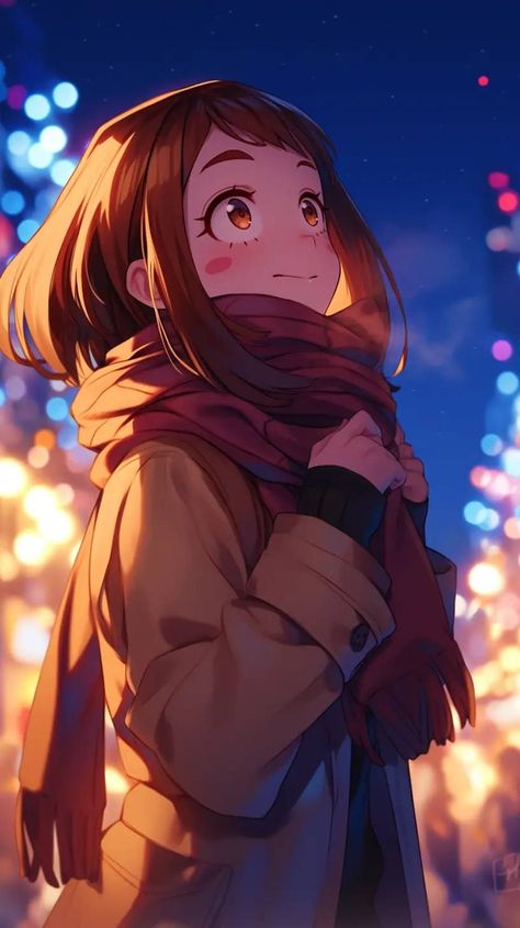 Anime Drawing Books, Academia Wallpaper, Ochako Uraraka, Cute Flower Wallpapers, Hero Girl, Anime Angel, Hero Academia Characters, الرسومات اللطيفة, Me Me Me Anime