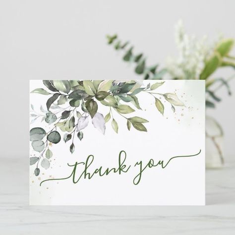 Watercolor Birthday Cards, Watercolor Eucalyptus, Get Crazy, Leaf Cards, Eucalyptus Greenery, 카드 디자인, Floral Card, Paint Cards, 수채화 그림