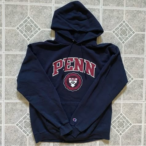 Champion Penn Pennsylvania Quakers Fleece Hoodie Women’s Size L Large University University Hoodies, Hannah Mae, Hoodies Aesthetic, Fleece Hoodie Women, Back To School Clothes, Hoodie Women, School Clothes, Fleece Hoodie, Tech Companies