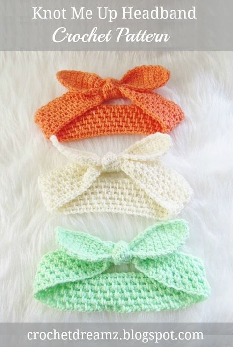 Crocheted Headbands, Headband Crochet Pattern, Crochet Headband Free, Bandeau Au Crochet, Crochet Headband Pattern Free, Baby Headbands Crochet, Headband Crochet, Confection Au Crochet, Crochet Headband Pattern