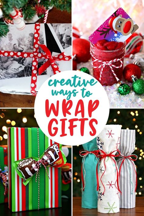 Creative Ways to Wrap Gifts Creative Ways To Wrap Gifts, Popsicle Stick Sled, Ways To Wrap Gifts, Candy Bar Gifts, Gift Wrap Ideas, Photo Gifts Diy, Wrapped Wine Bottles, Diy Popsicle, Gift Wrapping Techniques