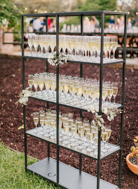 Elegant Backyard Wedding, Wedding Drink Station, Prosecco Bar, Backyard Wedding Ceremony, Reception Drink, Wedding Drinks, Wedding Backyard Reception, Backyard Reception, Birthday Bar