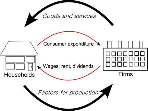 Economics Revision, Circular Flow Of Income, Factors Of Production, Economics Notes, Financial Literacy Lessons, Flow Diagram, Economic Problems, Revision Guides, Economies Of Scale