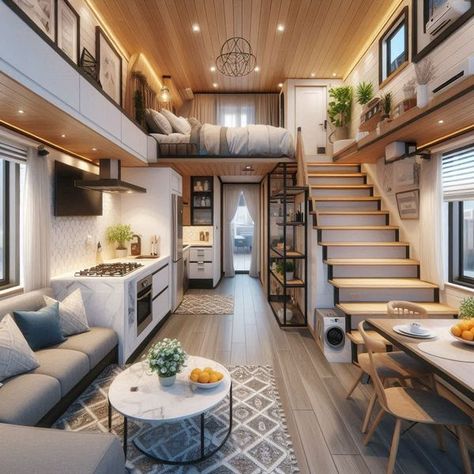 Tiny House Inspiration, Grey Home Decor, Modern Tiny House, Tiny Spaces, Tiny Houses For Sale, Exterior Decor, Tiny House Living, House Goals, Mini House