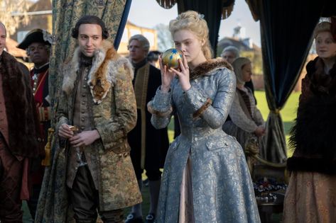 Elle Fanning's Outfits as Catherine the Great on The Great | POPSUGAR Fashion The Great Serie, The Great Costumes, The Great Series, Wardrobe Images, Best Costume Design, Catherine The Great, Popsugar Fashion, Period Costumes, Elle Fanning