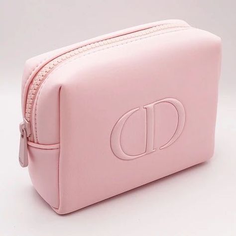 Mini Makeup Pouch, Chanel Pouch, Christian Dior Bag, Dior Cosmetics, Pink Pouch, Pink Cosmetics, Michael Kors Tote Bags, Dior Makeup, Mini Makeup