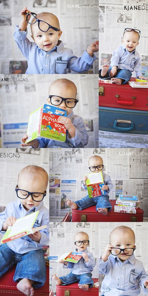 Baby Glasses, 6 Month Baby Picture Ideas, Newspaper Background, Country Baby Boy, Baby Milestones Pictures, Monthly Baby Photos, Baby Photoshoot Boy, Baby Boy Pictures, Baby Boy Photography