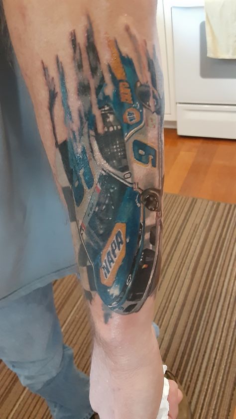 Chase elliot #9 napa car tattoo. Chase Elliot, Car Tattoos, New Tattoos, Nascar, Tattoos