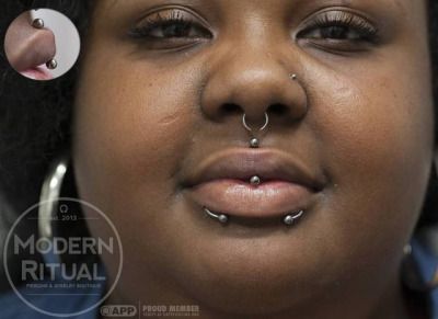 Vertical Philtrum Piercing, Vertical Philtrum, Philtrum Piercing, Piercing Inspo, Titanium Jewelry, Arts District, Piercings, Nose Ring