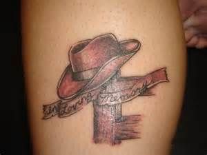 Tattoo Papa Memorial, Tattoos Memorial, Letter J Tattoo, Cowboy Hat Tattoo, Tattoos For Dad Memorial, Memorial Tattoo Designs, Memory Tattoos, In Loving Memory Tattoos, Hat Tattoo