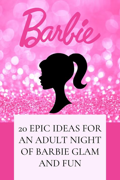 Step into a world of glamour and fun with our blog post on hosting an unforgettable Barbie-themed adult party. Get inspired with 20 fabulous ideas and make your celebration truly iconic! Make sure to check out the website for tons of free Barbie game ideas for your party hosting needs! #gamenightsgalore #BarbiePartyIdeas #PartyInspiration Adult Barbie Party, Barbie Party Games, Barbie Game, Barbie Decorations, Barbie Bachelorette, Pink Witch, Barbie Party Decorations, Barbie Games, Barbie Theme Party