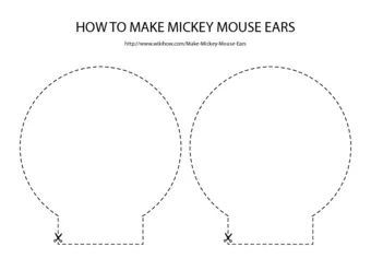 Mickey Mouse Ears Template, Preschool Mouse, Ear Template, Diy Mickey Mouse Ears, Miki Fare, Mouse Hair, Diy Disney Ears, Diy Mickey Ears, Disney Mouse Ears