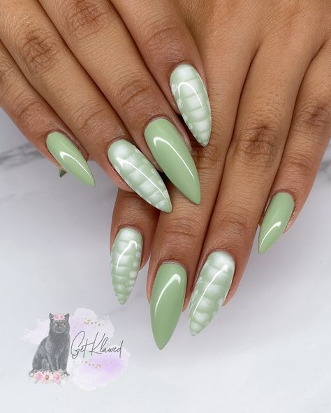 Eucalyptus Nail Design, Winter Blooming Gel Nails, Blooming Nails Gel, Nails With Blooming Gel, Blooming Gel Nails, Blooming Gel, Inspired Nails, Gel Art, Nails Magazine