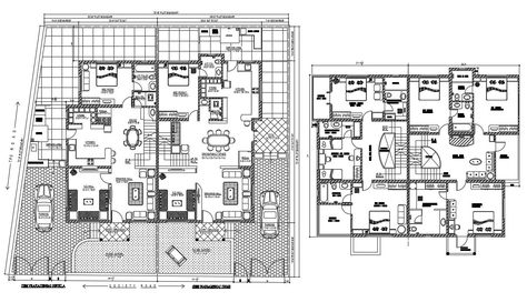 Twin Villa Plan Architecture, Twin Villa Plan, Twin Villa Design Modern, Bungalow Layout, Attached House, Toilet And Bathroom, Villa Ideas, Twin House, Duplex Floor Plans