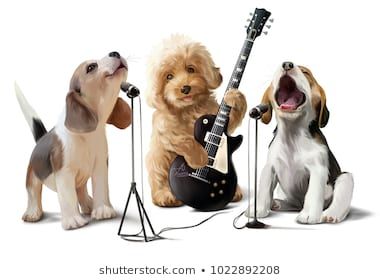 Three Dogs Musicians Watercolor Drawing Stock Illustration 1022892208 Best Guitar Players, Dark Artwork, Three Dogs, Dog Wall Art, Watercolor Drawing, Art Music, Canvas Print Wall, Jigsaw Puzzle, Jigsaw Puzzles