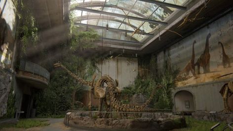 Abandoned Museum, Apocalyptic Aesthetic, Tommy Miller, Environment Modeling, Apocalypse Landscape, Museum Branding, Dinosaur Museum, Abby Anderson, Beppu