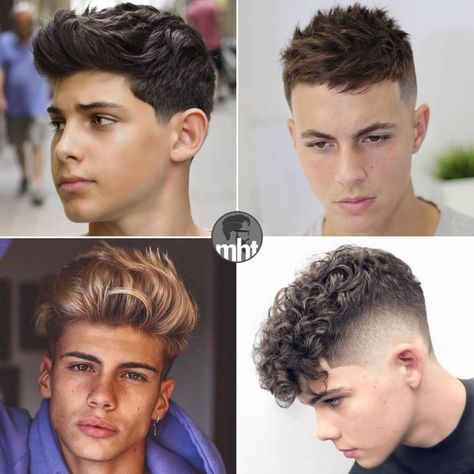 Teen Boys Haircuts - Best Teen Boy Haircuts: Cool Hairstyles For Teenage Guys #menshairstyles #menshair #menshaircuts #menshaircutideas #menshairstyletrends #mensfashion #mensstyle #fade #undercut Kid Haircuts, Popular Boys Haircuts, Hairstyle Man, Guy Hairstyles, Hairstyles For Teenage Guys, Teen Haircuts, Fade Undercut, Boys Haircut Styles, Haircut Boys