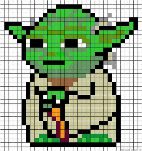 Star Wars Quilt, Star Wars Crochet, Modele Pixel Art, Star Wars Crafts, Art Perle, Pixel Crochet, Pixel Pattern, Pixel Art Pattern, Bead Pattern