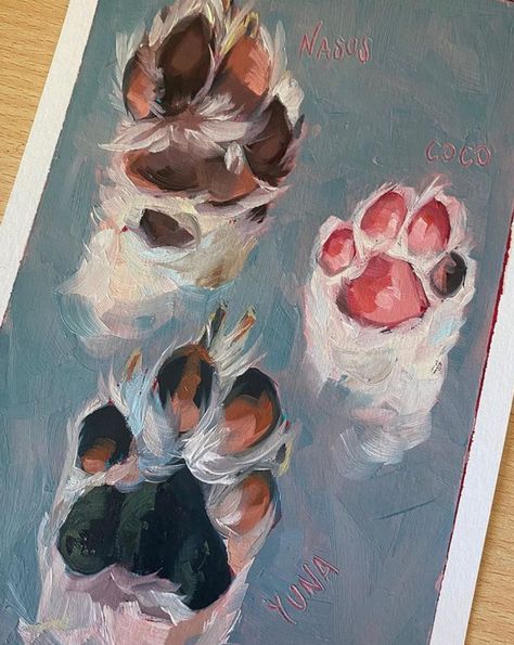 Paw Painting, Arte Sketchbook, Art Drawings For Kids, Art Inspiration Painting, Commissions Open, Painting Art Projects, Cat Painting, Sketchbook Art Inspiration, Art Journal Inspiration