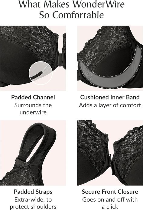 Glamorise Women's Wonderwire Front-closure Bra Underwire #1245 at Amazon Women’s Clothing store Front Closure Bra, Women Bra, Everyday Bra, Amazon Women, Bra Women, Underwire Bra, Clothing Store, The Selection, Bra