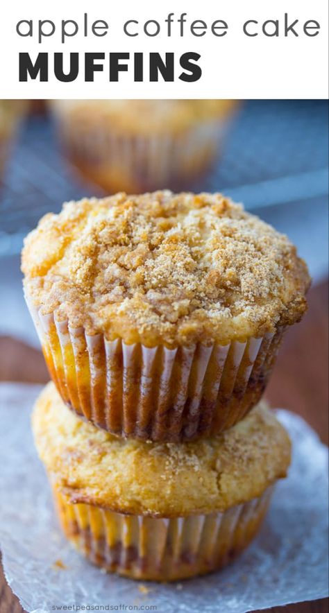 Apple Coffee Cake Muffins with Cinnamon Swirl Apple Coffee Cake Muffins, Grain Free Pumpkin Muffins, Healthy Pumpkin Muffins, Gluten Free Banana Muffins, Pumpkin Muffins Easy, Apple Coffee, Apple Coffee Cakes, Pumpkin Cream Cheese Muffins, Pumpkin Muffin Recipes