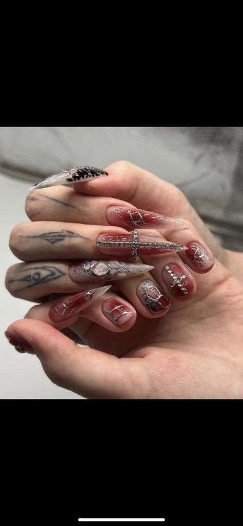 Crazy Nails, Nails Desing, Guitarist, Nail Inspo, Manicure, Nail Art, Nails, Makeup, Make Up