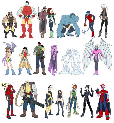 How X-Men would look if Disney designed them. Gambit X Men, Arte Nerd, Animale Rare, Uncanny X-men, Man Character, Marvel X, Space Opera, Comic Book Characters, Comic Heroes