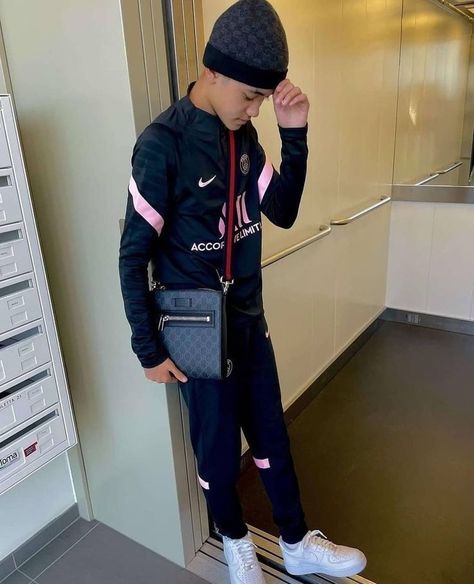 Psg Tracksuit Drip Men, Psg Tracksuit Drip, Nike Tech Fleece Outfit Men, French Drip, Psg Tracksuit, Lacoste Tn, Mens Pants Fashion Casual, Gucci Messenger Bag, Uk Drip