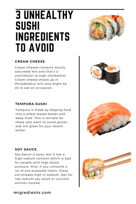 Are Sushi Rolls Healthy What Do You Need To Make Sushi, Sushi Preparation, Sushi Ingredients List, Non Seafood Sushi, Pre Prepared Meals, Tempura Sushi, Sushi Without Raw Fish, Sushi Fish, Make Your Own Sushi