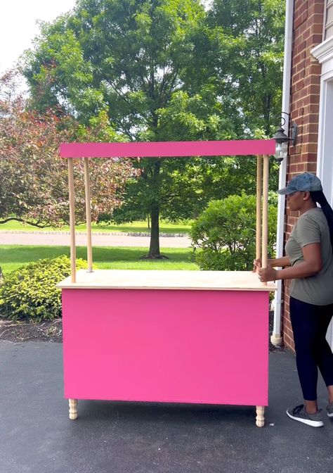 How to make a DIY Dessert Cart - One Handy Momma Diy Dessert Cart, Diy Ledge, Dessert Cart, Spray Paint Wood, Diy Dessert, Diy Flower Boxes, Disney Frames, Porch Planters, Building A Porch