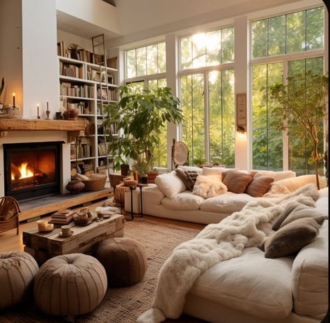 Pnw Interior Design, Paper Home, Dream House Rooms, Dream House Interior, Decoration Inspiration, Boho Living Room, Décor Diy, Living Room Inspo, Cozy Home