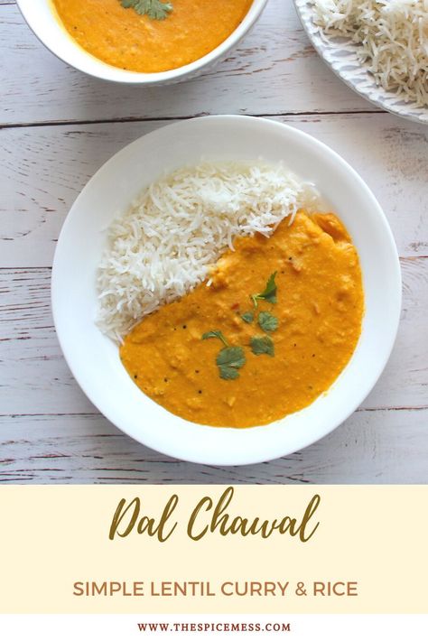 Easy Lentil Curry, Pakistani Rice, Daal Chawal, Chawal Recipe, Vegetarian Rice Dishes, Easy Biryani Recipe, Side Dishes For Fish, Indian Comfort Food, Easy Comfort Food Dinners