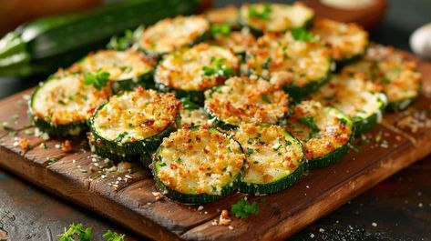 If you’re looking for a simple and delicious side dish that’s sure to impress, look no further than garlic zucchini rounds! These little bites of goodness are perfect for any occasion, whether it’s a casual family dinner or a fancy get-together with friends. With just a handful of ingredients and… Quick Slaw Recipe, Zuccini Sides Dishes, Garlic Zucchini, Zucchini Rounds, Zucchini Chips Recipe, Easy Zucchini Recipes, Easy Peasy Recipes, Zucchini Salad, Easy Zucchini