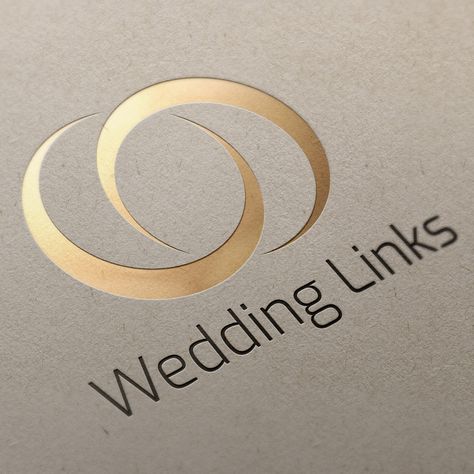 Wedding Links Logo Wedding Company Logo, Wedding Ring Logo, Twins Logo, Clean Typography, Ring Logo, Brand Identity Package, New Branding, Design Brand Identity, Beautiful Websites