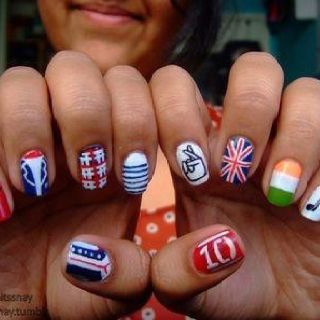 one direction nails I need nail polish q-tips a dotter and tooth picks !!! British Nails, One Direction Nails, Harry Styles Birthday, Band Nails, Spring Nail Designs, Lindsay Lohan, Spring Nail, Nail Designs Spring, Cute Nail Designs