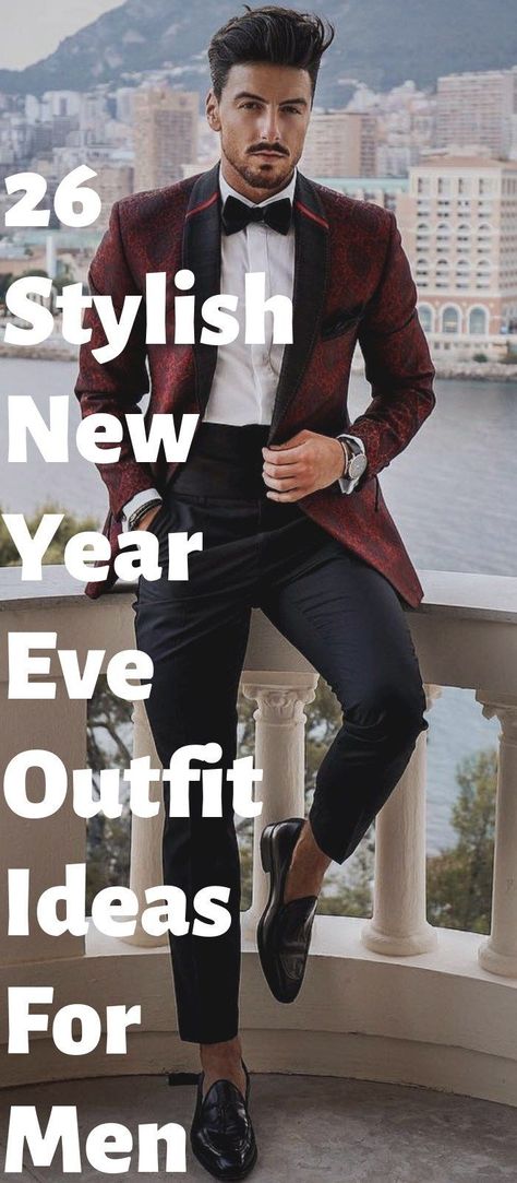 New Year Eve Outfit Men, Glamour Men Fashion, Glamour Outfit Men, Nye Outfit Ideas Men, Christmas Suits For Men, Men New Years Outfit, Christmas Outfit Ideas For Men, New Year Eve Outfit, Casual New Years Eve Outfits