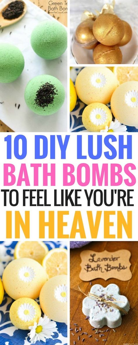 DIY Lush Bath Bombs - The best bath bomb recipes to make you feel good Diy Lush, Diy Facials, Bath Boms, Doterra Recipes, Bath Scrubs, Diy Hanging Shelves, Bombe Recipe, Lush Bath, Homemade Bath