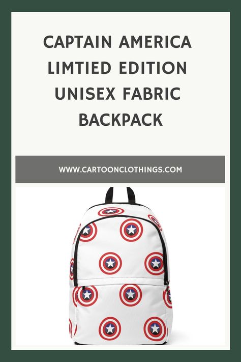 Buy now Captain America Limtied Edition Unisex Fabric Backpack Captain America Backpack, Ultimate Captain America, Iron Man Hoodie, Batman Phone, Captain America Hoodie, Batman Sweatshirt, Superman Hoodie, Avengers Hoodie, Batman Hoodie