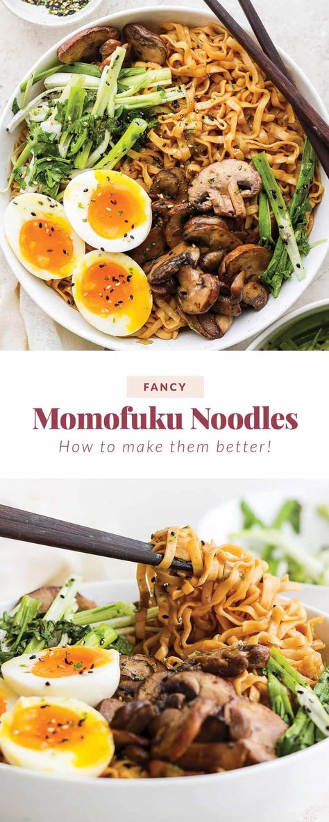 Momofuku Noodles Recipes, Momofuku Noodle Recipe, Momofuku Chili Crunch Recipe, Momofuku Recipes Noodles, Momofuku Noodles, Ramen Ideas, Scallion Salad, Momofuku Recipes, Ramen Bowls