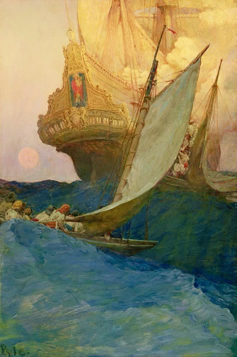 Nc Wyeth, N C Wyeth, Howard Pyle, Golden Age Of Illustration, American Illustration, Art Et Illustration, Arte Fantasy, Norman Rockwell, Hur Man Målar