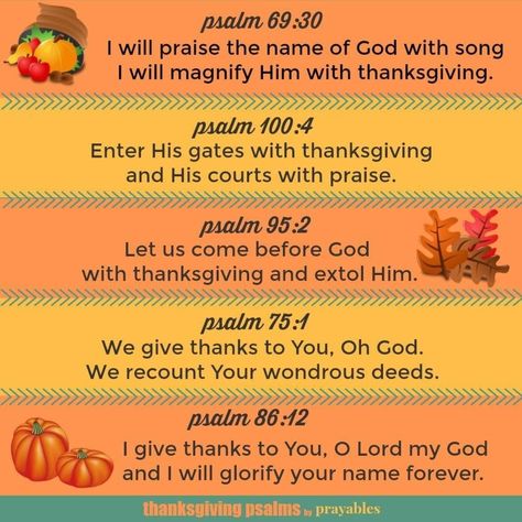 Bible: Thanksgiving Psalms - Prayables Quotes From Psalms, Thanksgiving In The Bible, Prayers Of Thanksgiving, Thanksgiving Quotes Christian, Blessings Affirmations, Thanksgiving Verses, Psalm Of Thanksgiving, Psalm 75, Thanksgiving Scripture