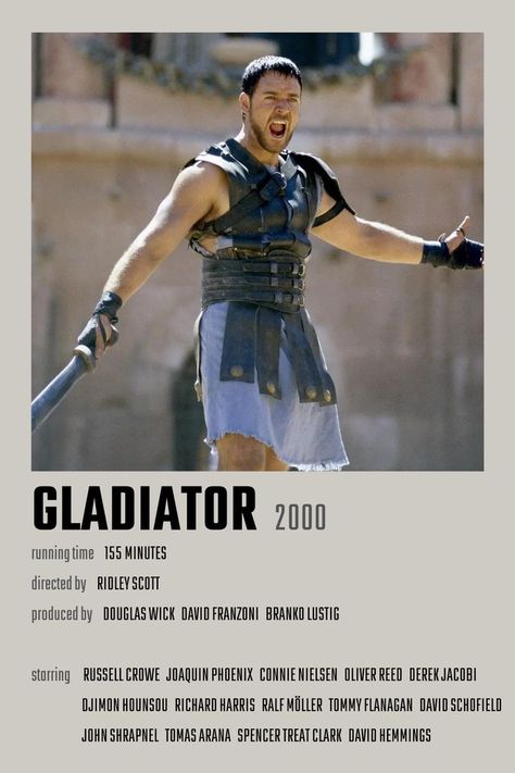 Gladiator Minimalist Poster, The Gladiator Movie, Gladiator Wallpaper, Gladiator Movie Poster, Gladiator Poster, Album Prints, Gladiator 2000, Gladiator Movie, Classic Films Posters